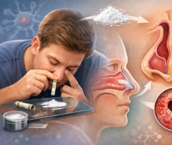 Septal Perforation from Cocaine Use